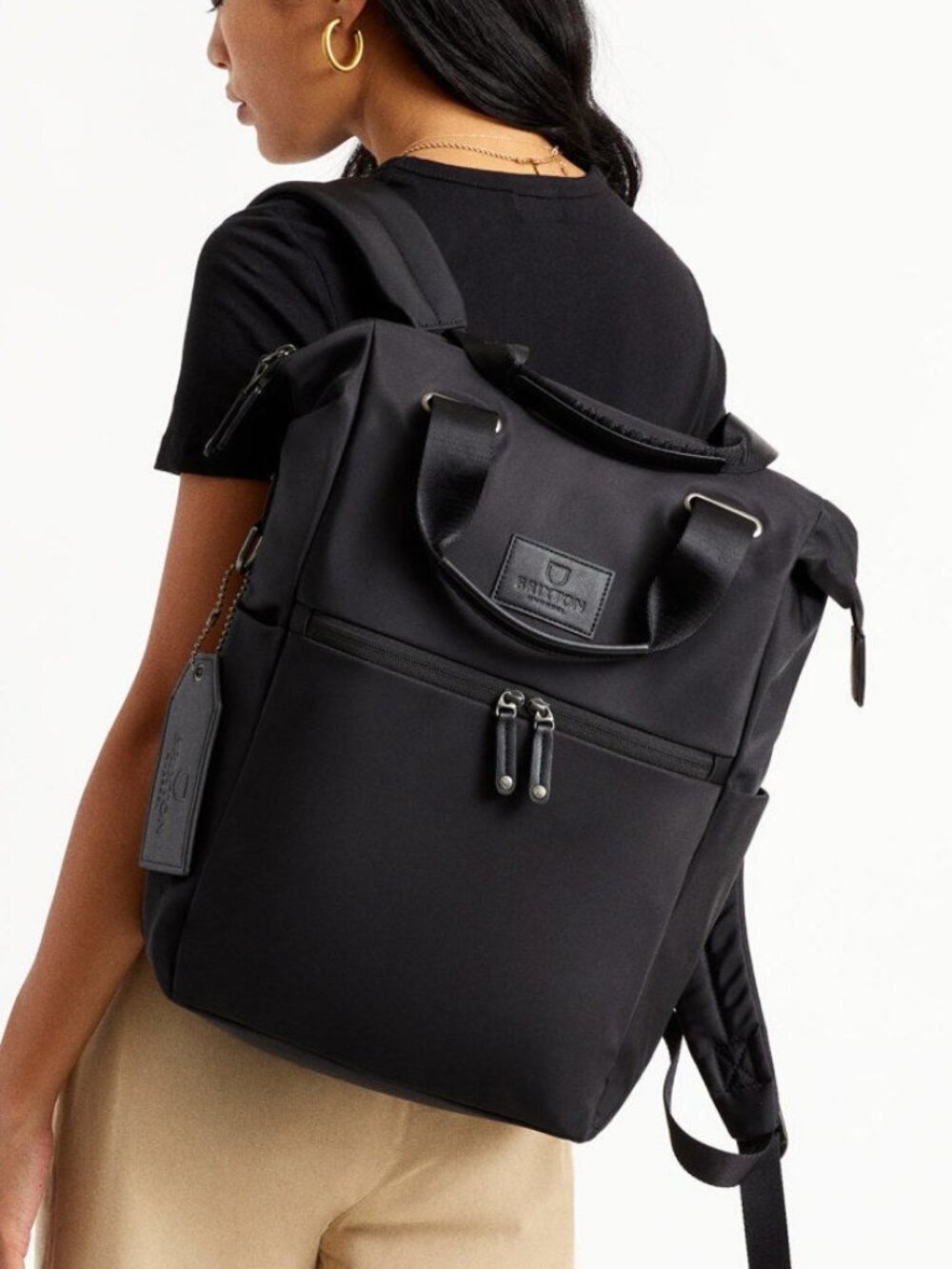 Brixton x Vessel Tote Backpack - Black